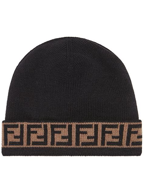 fendi ff motif beanie|farfetch fendi hat.